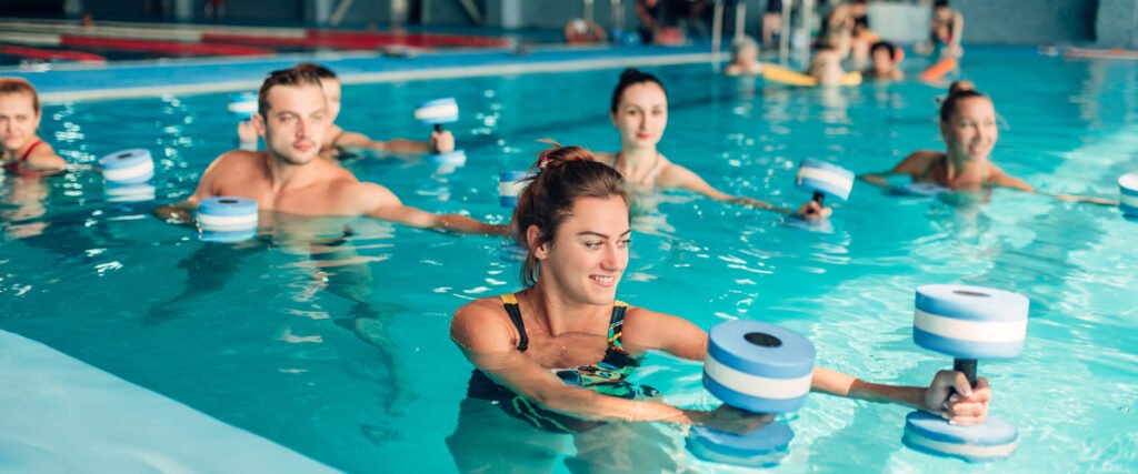 Esercizi acquagym acqua alta